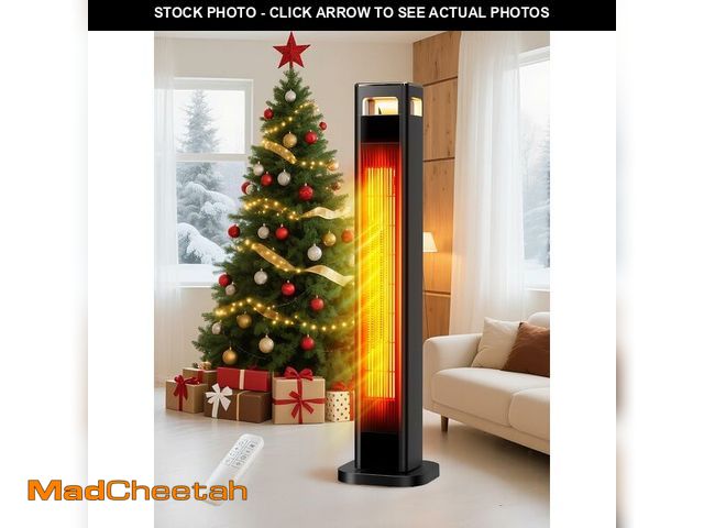 Lot 74-14250584 - AKIRES Space Heaters for indoor use, 1500W Room Heater for Large Room with Thermostat, 120' degree O...