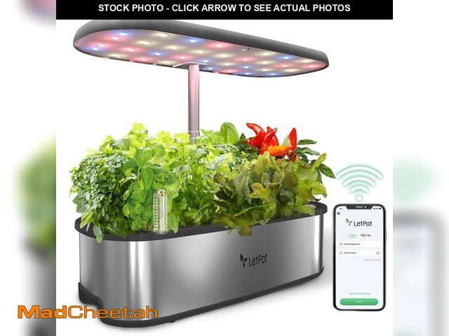 Lot 74-13269639 - Wildaven LetPot 5.5L Smart Indoor Garden Hydroponics Growing System with 12 Pods, APP and WiFi-Contr...