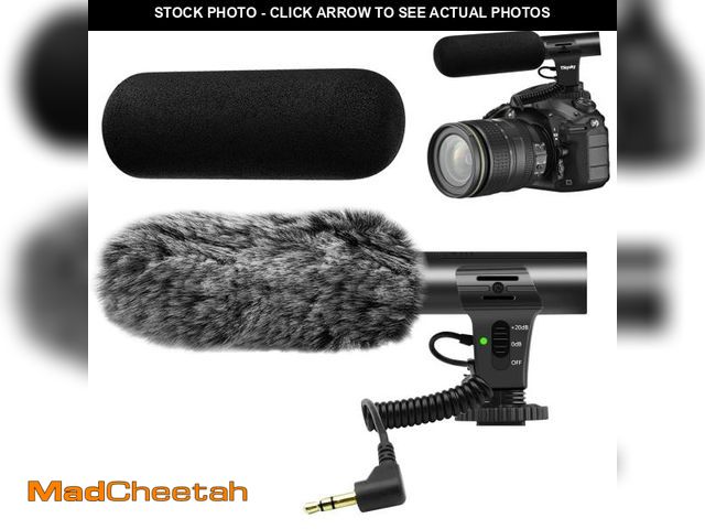 Lot 74-12314085 - tikysky Camera Microphone, Video Microphone for DSLR Close Interview Shotgun Mic for Canon Nikon Son...