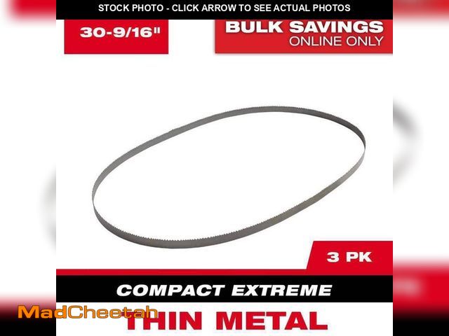 Lot 74-13785273 - Milwaukee 30-9/16 in. 12/14 TPI Compact Extreme Thin Metal Cutting High Speed Steel Band Saw Blade (...