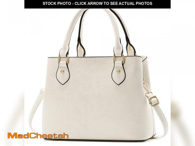 Lot 74-12112847 - CHICAROUSAL Purses and Handbags for Women Leather Crossbody Bags Women's Tote Shoulder Bag (CC Pearl...