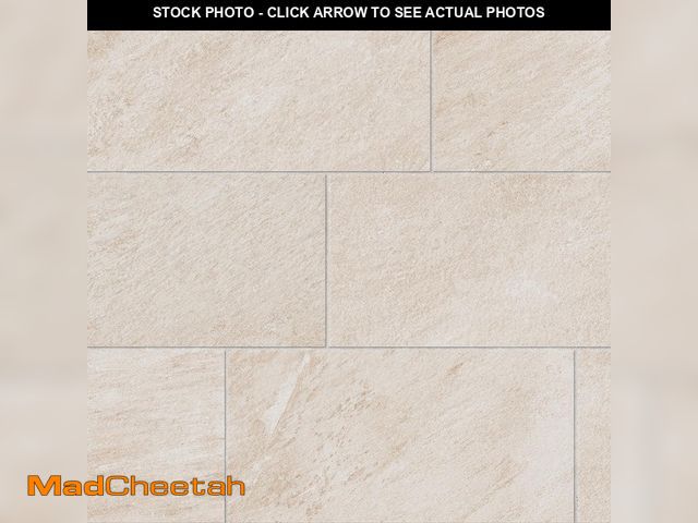 Lot 74-14447522 - (SOME DAMAGE)Corso Italia Alpe Ivory Matte 12 in. x 24 in. Quartzite Stone Look Porcelain Floor and ...