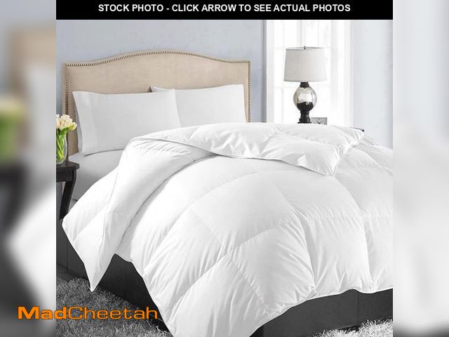 Lot 74-12435459 - EASELAND King Size Down Alternative Comforter - Quilted Duvet Insert for All Seasons, Soft Lightweig...
