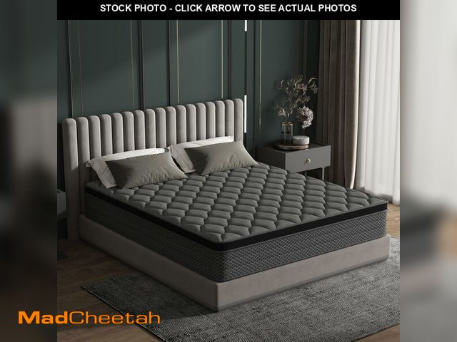 Lot 74-13091029 - DAJIYUHC Queen Mattress, 12 Inch Hybrid Mattress in a Box, Memory Foam and Pocket Springs, Medium Pl...