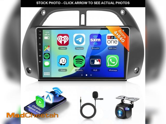 Lot 74-12304643 - Car Stereo Radio for Toyota RAV4 2001-2006,8Core 4G 64G,9 inch 1280x720 HD IPS Touch Screen Wireless...