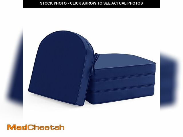 Lot 74-13628570 - Outdoor Chair Cushions Set of 4: Waterproof &amp; Fade Resistant Patio Furniture Cushions - 17 x 16 ...