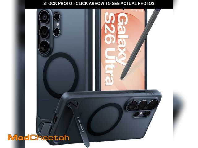 Lot 74-14273295 - TORRAS Strong Magnetic &amp; Seamless Stand for Samsung Galaxy S26 Ultra Case, Fit for MagSafe, Mil-...