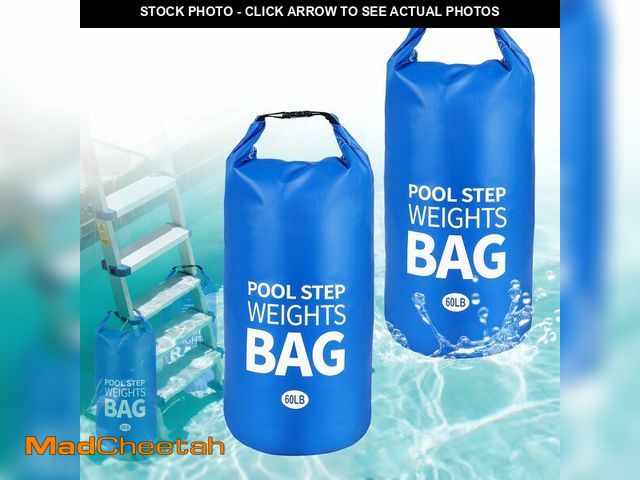 Lot 74-14143351 - 2 Pack 25L/60LB Pool Step Weights for Pool Ladders, 500D PVC Heavy-Duty Pool Stair Anchors, Secure W...