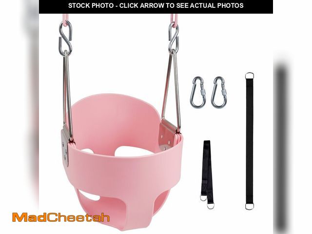 Lot 74-13955157 - Toddler Swing, KINSPORY Baby Swing Outdoor, Heavy-Duty High Back Full Bucket Infant Swing Seat, 59" ...