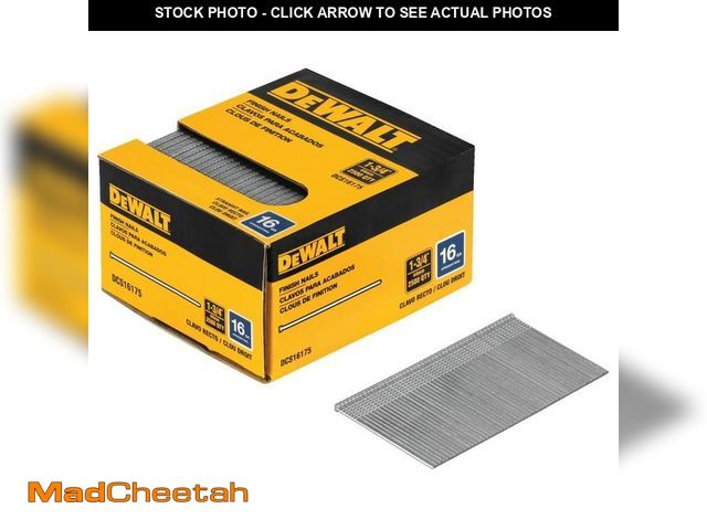 Lot 74-14446301 - DEWALT 1-3/4 in. x 16-Gauge Metal Nails - UNUSED