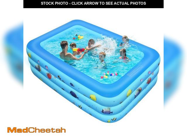 Lot 74-12144504 - Inflatable Pool, Durable Thickened Blow up Kiddie Pool for Kids, Toddlers and Adults, BPA-Free Famil...