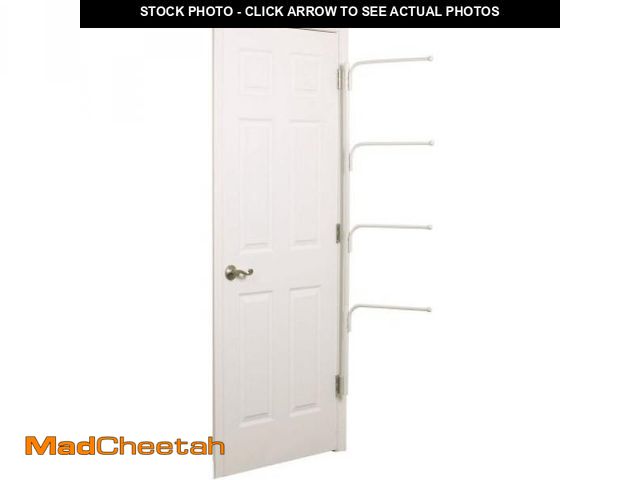 Lot 74-12399101 - Household Essentials Hinge-It Clutterbuster Family Towel Bar, White - UNUSED