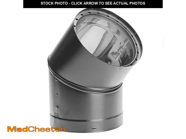 Lot 74-12745688 - DuraVent Model DVL Double Wall Stove Pipe 6in. Diameter 45ÃâÃÂ° Double Wall Elbow - UNUSED
