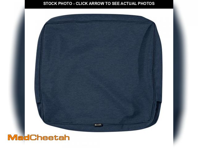 Lot 74-10513661 - Classic Accessories Montlake FadeSafe 25 in. W x 22 in. H x 4 in. D Patio Lounge Back Cushion Slip C...