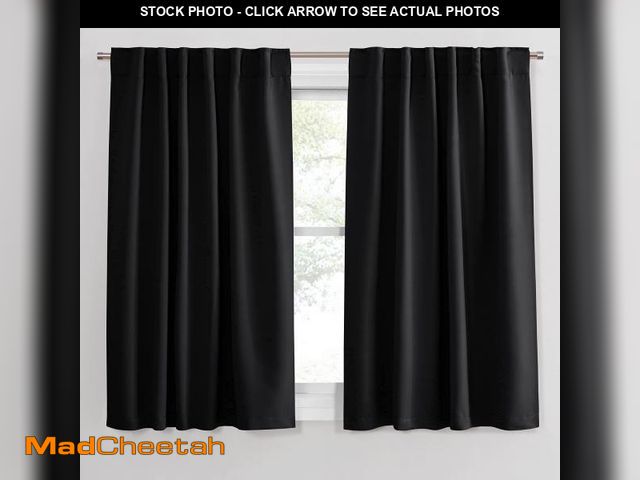 Lot 74-11855993 - PONY DANCE Window Blackout Curtains - Nursery Drapery Back Tab Rod Pocket Thermal Insulated Short Cu...