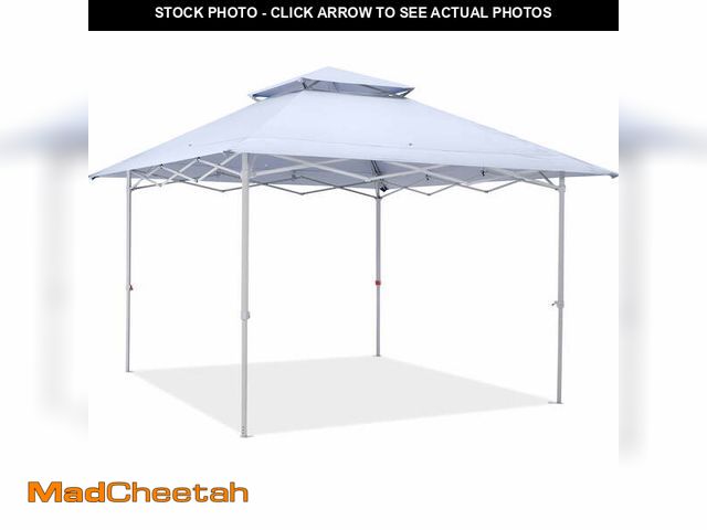 Lot 74-14324404 - MASTERCANOPY 13 x 13ft Pop-up Canopy Tent with Auto Extending Eaves, White - UNUSED