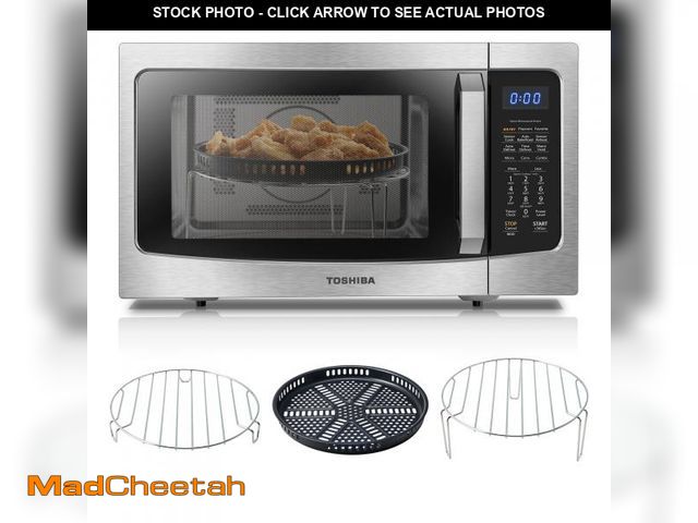 Lot 74-12493855 - Toshiba Air Fryer Combo 4-in-1 Countertop Microwave Oven, Smart Sensor, Convection, Mute Function, P...
