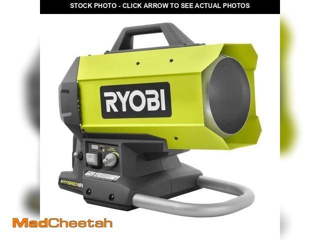 Lot 74-13656509 - RYOBI ONE+ 18V Cordless Hybrid Forced Air Propane Heater (Tool Only) - UNUSED