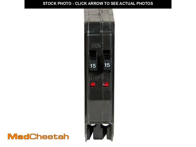 Lot 74-12871133 - Square D QO 2-15 Amp Single-Pole Tandem Circuit Breaker - UNUSED