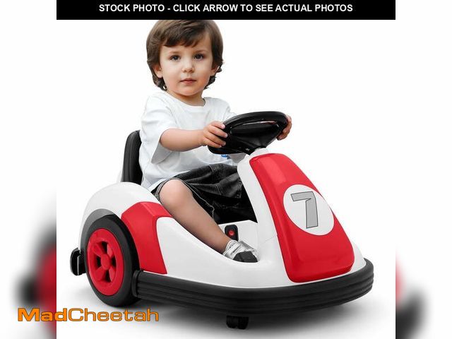 Lot 74-12766403 - Neche 12V Bumper Car, Toddler Ride On Toy 2 Speed, 360Â° Rotating Toddler Car with Remote Control, f...