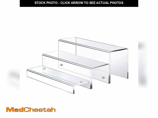 Lot 74-12702310 - JUESHA 3 Tier Large Acrylic Display Risers, 11.6Ã¢â¬Â Figures Display Stand for Funko Pop Miniatur...