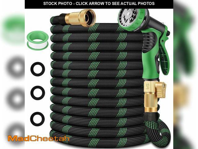 Lot 74-14376702 - 100 ft Garden Hose, Flexible Ultra Lightweight Durable Garden Hose, Kink-Free Water Hose with 10 Fun...