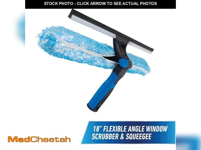 Lot 74-12585073 - *DIRTY* Unger ProFlex 2-in-1 18 in. Window Cleaner Squeegee and Scrubber Combi *DIRTY*  - USED