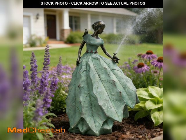 Lot 74-13949069 - DiliComing Fairy Garden Statue Home Decoration - Outdoor Statue Table Decor for Living Room Garden M...