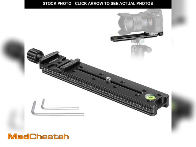 Lot 74-12715258 - Neewer 200mm Professional Rail Nodal Slide Metal Quick Release Clamp for Camera - UNUSED