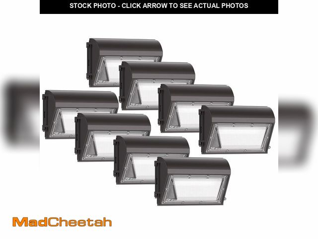 Lot 74-13118574 - Deamoris 200W 8Pack LED Wall Pack Light with Photocell, 30,000LM, 5000K Daylight White, IP65 Waterpr...