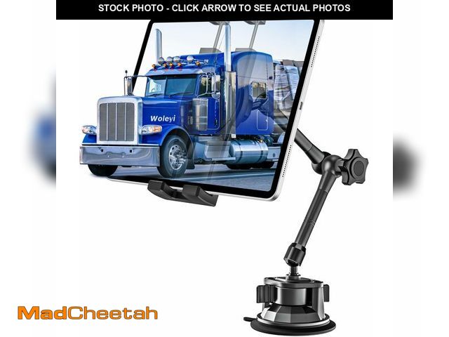 Lot 74-12975171 - Metal Tablet Mount - Heavy Duty [Super Suction Cup] Dashboard Windshield for Car/Semi Truck/Pickup/V...