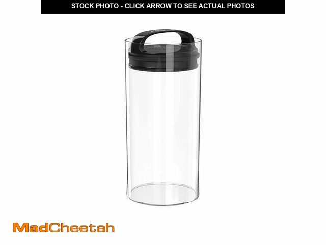 Lot 74-14301125 - Prepara Evak Fresh Saver Plastic Airless Canister (10"x4.75"x4.75"), Medium/Tall - Shatterproof Cont...