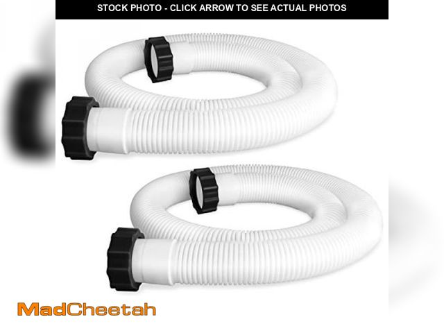 Lot 74-12322486 - 2 Pcs Pool Hoses for Above Ground Pools 1 1/2 Inch Diameter 59" Long Pool Pump Hose Replacement Filt...