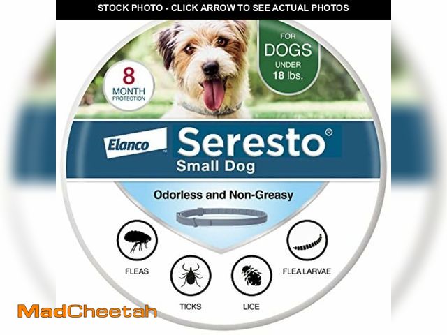 Lot 74-12705616 - Seresto Small Dog Vet-Recommended Flea &amp; Tick Treatment &amp; Prevention Collar for Dogs Under 1...