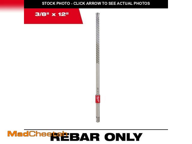 Lot 74-14308474 - Milwaukee 3/8 in. x 12 in. SDS-PLUS Rebar Cutter - UNUSED