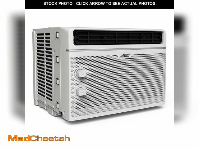 Lot 74-12670391 - Restored Arctic King 5,000 BTU, 150 Sq Ft Window Air Conditioner, White, (Refurbished) - USED
