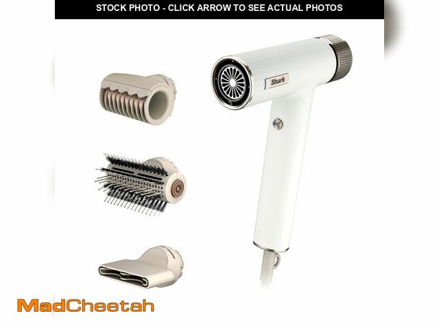 Lot 74-13954282 - Shark Hair Dryer | SpeedStyle | No Heat Damage Hair Styling Tool | 3 Styling Tools Included | Portab...