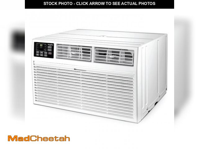 Lot 74-12133875 - Whirlpool WHAT081-1BW 8,000 Wall Air Conditioner, 115V, Cools up to 350 Sq. Ft. for Living Room, Bed...