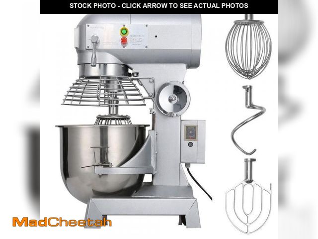 Lot 74-12144319 - *SEE DETAILS* SKYSHALO 30 qt. Commercial Dough Mixer 3-Speeds Adjustable Mixer Silver Electric Stand...