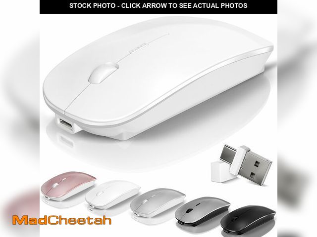 Lot 74-13626780 - Kovess Wireless Bluetooth Mouse for Mac Air MacBook Pro Laptop PC Pad Optical Rechargeable Silent Mo...