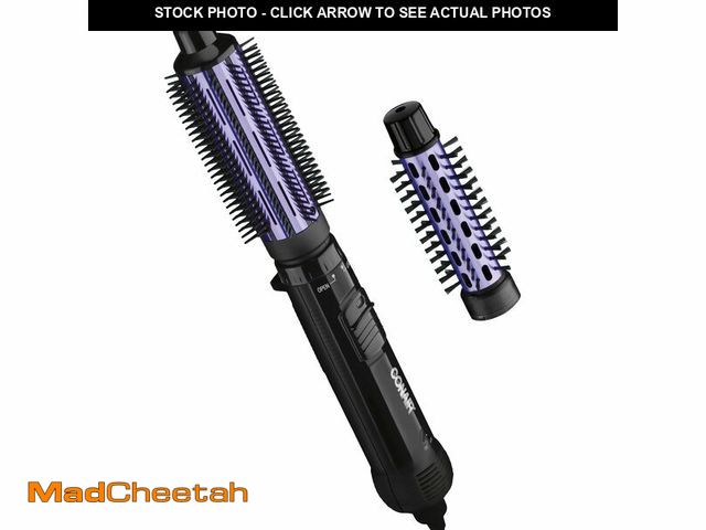 Lot 74-12970846 - Conair 2-in-1 Hot Air Curling Combo, Includes 1.5-inch Curl Brush and 1-inch Aluminum Bristle Brush ...