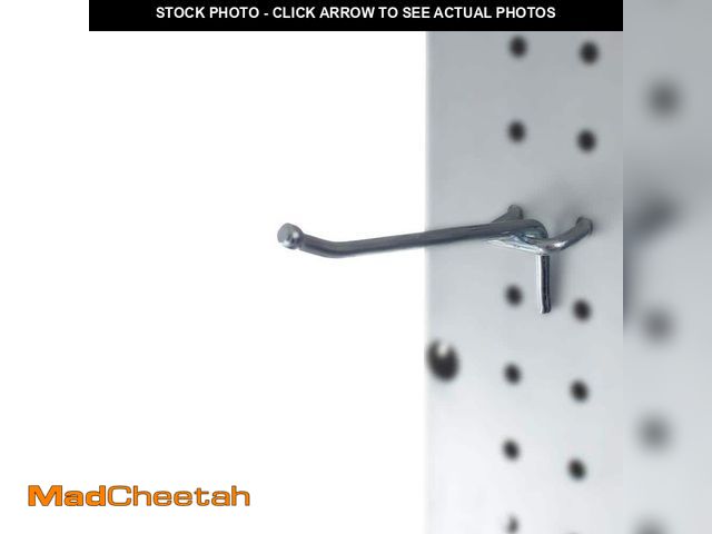 Lot 74-12558070 - Presa 4 in. Zinc-Plated Steel Pegboard Hooks for 1/4 in. Pegboards (50-Piece) - UNUSED