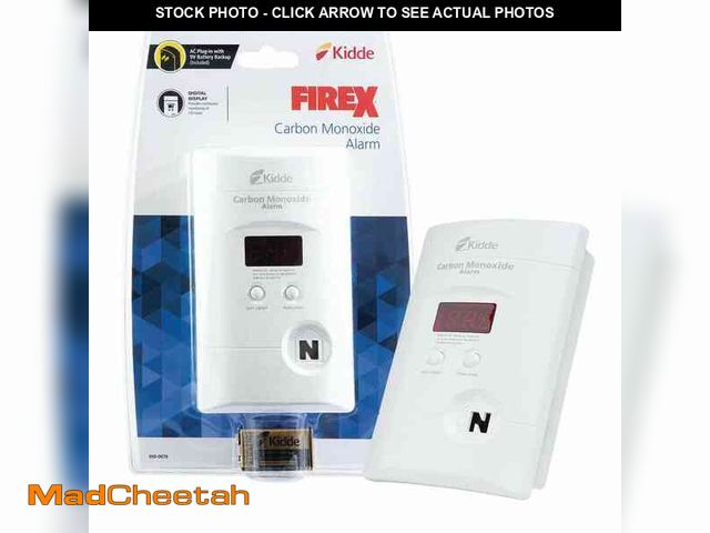 Lot 74-14073721 - Kidde Firex Plug-in Carbon Monoxide Detector, 9V Battery Backup, Digital Display - UNUSED