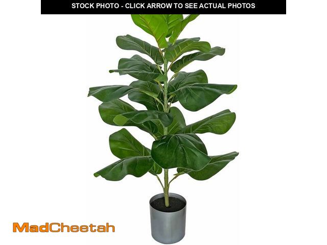 Lot 74-14283245 - BESAMENATURE 30.5" Little Artificial Fiddle Leaf Fig Tree/Faux Ficus Lyrata for Home Office Decorati...