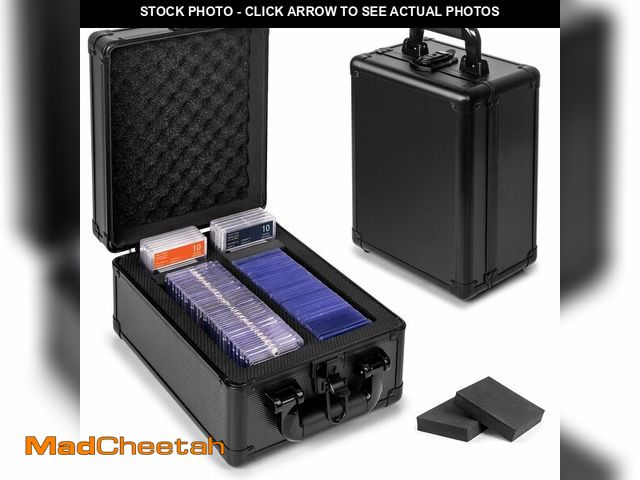 Lot 74-12455716 - LAYAONE Graded Card Storage Box, Top Loaders Storage Case, Sports Trading Card Box, Cards Slab Case ...