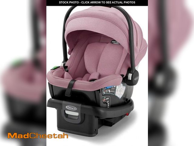 Lot 74-12029516 - Graco Gomax Infant Car Seat, Orchid Haze, Lightweight, Reclining Rear Facing Car Seat Installs Witho...