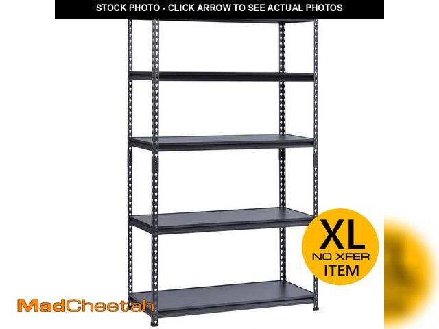 Lot 74-14467014 - *DENTED/CHIPPED/MISSING PIECES* HDX 5-Tier Steel Garage Storage Shelving Unit in Silver Vein (42 in....