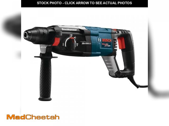 Lot 74-12389953 - Bosch 8.5 Amp Corded 1-1/8 in. SDS-Plus Variable Speed Concrete/Masonry Rotary Hammer Drill with Car...