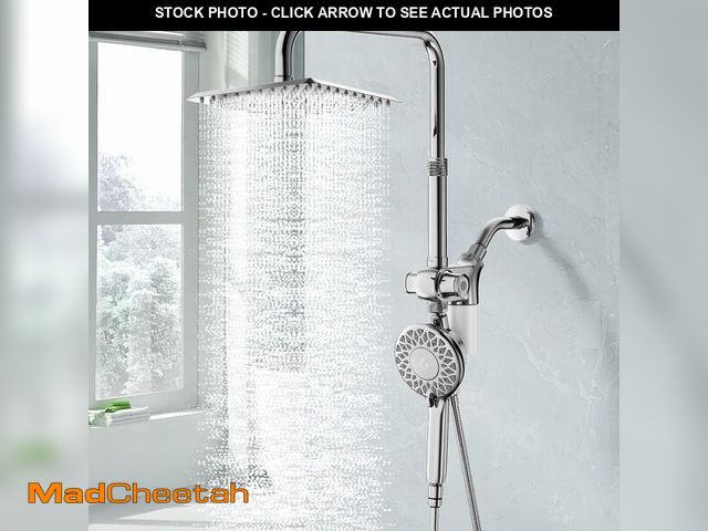 Lot 74-14068376 - SINGSUO Filtered Rain Shower Head with Handheld Spray Combo, High Pressure Dual Shower Head with Fil...