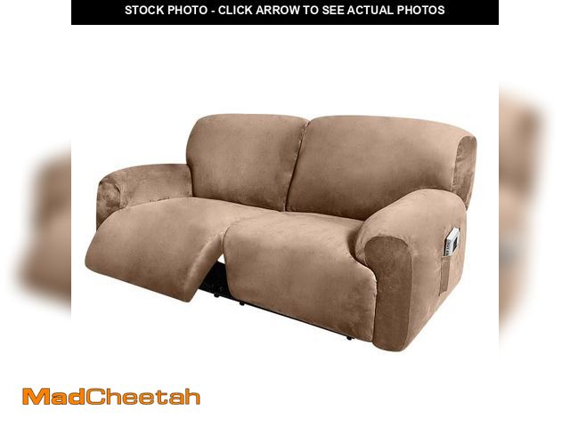Lot 74-11558125 - ULTICOR Extra Wide 75" - 100", Reclining 2 Seater Sofa, Extra Wide Reclining Love Seat Slipcover, 6-...